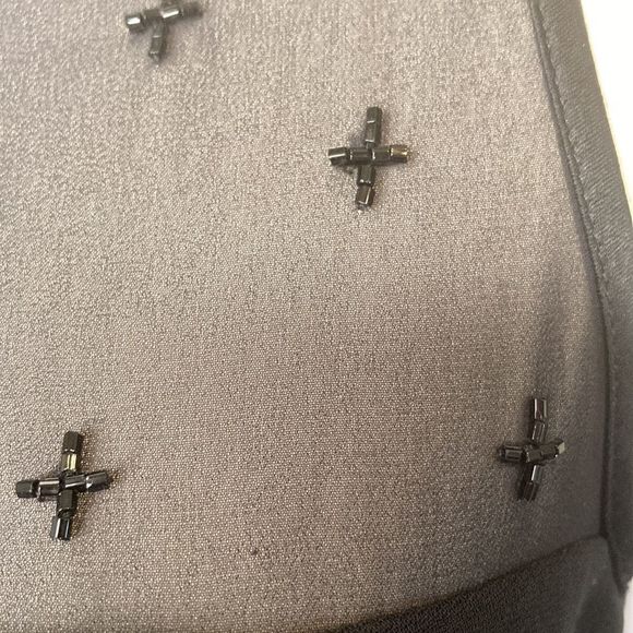 Jones New York Dress Black Beaded Embellishment Bodice Cocktail Dress - Picture 6 of 15